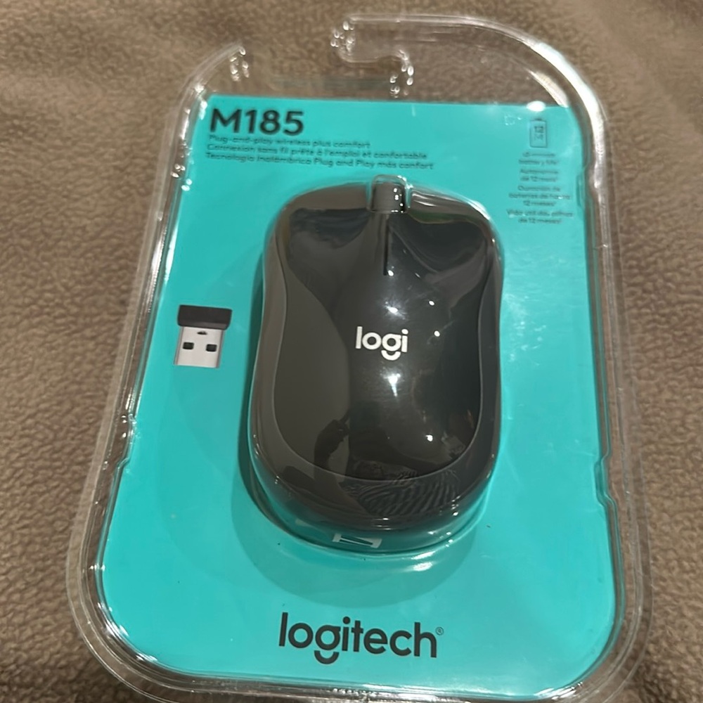 Wireless Mouse - Logitech M185 Wireless Mouse,Black
